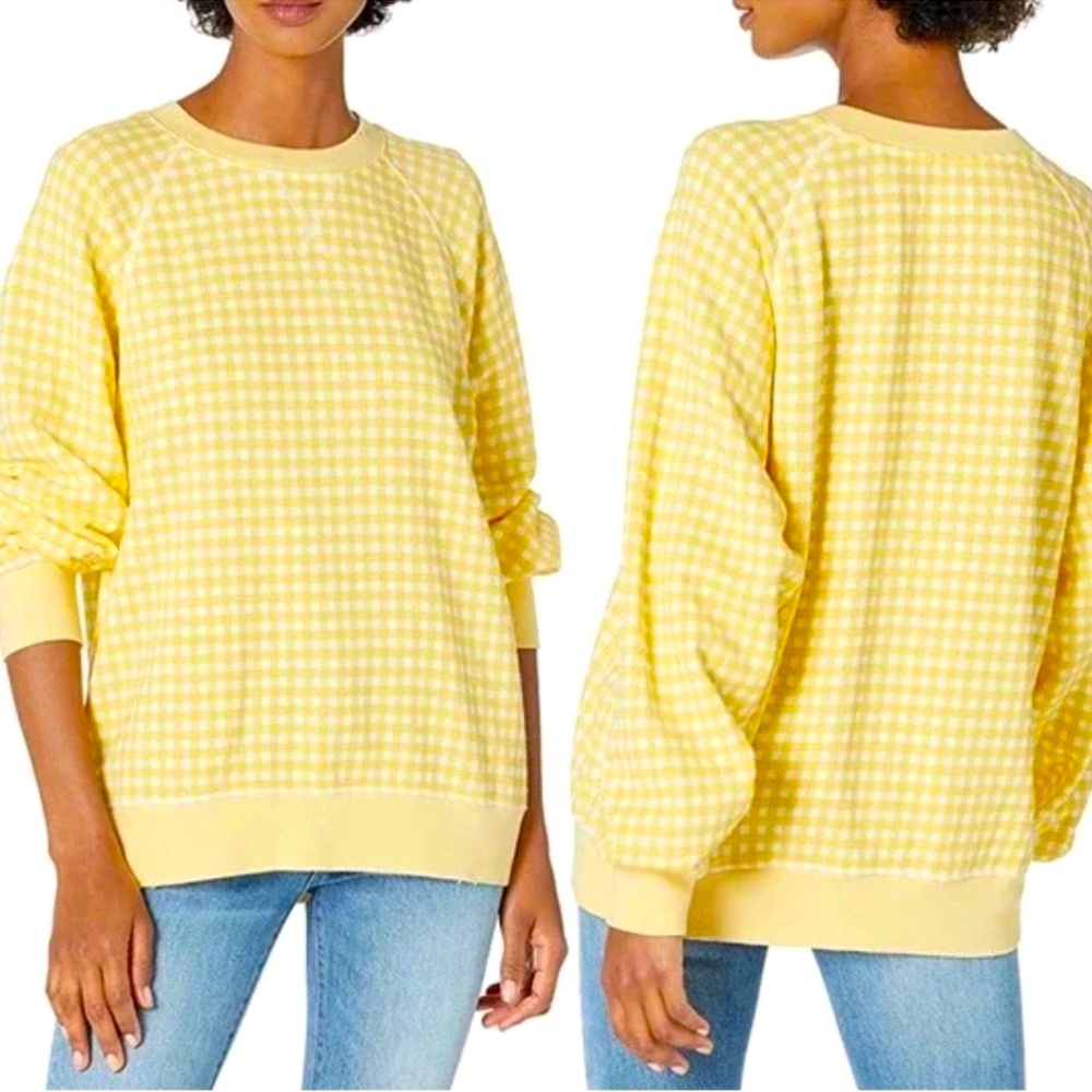 BANDIER x SINCERELY JULES Juniper Distressed Oversized Crewneck Sweatshirt Top - Picture 4 of 12